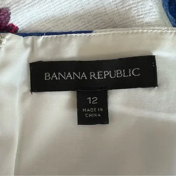 Banana Republic‎ Celia Watercolor Floral Pencil Skirt Size 12 - Picture 13 of 13